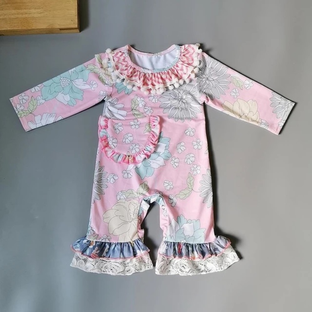 NEW Ruffles by Tutu & Lulu Floral Romper
